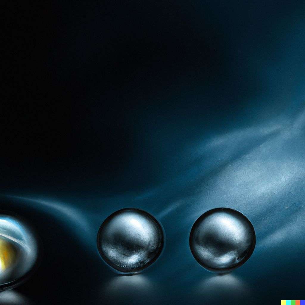 the discovery of gravity, digital art, glowing